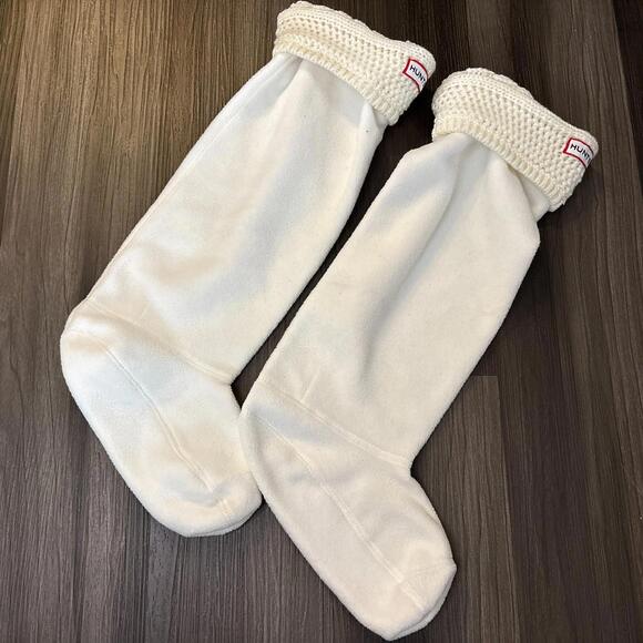 Hunter Tall Boot Socks Size Medium Cream Fits Size 7 - Picture 1 of 8